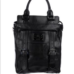 Burberry Pebbled Leather Bucket Tote